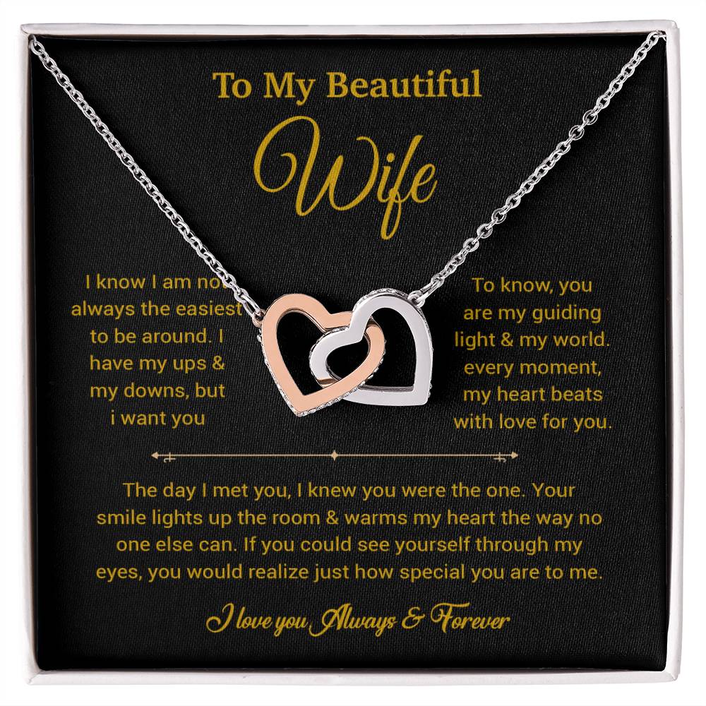 To My Wife Necklace, Gift For Wife, Anniversary Gift For Wife, Necklace For Wife 5_6_Gold