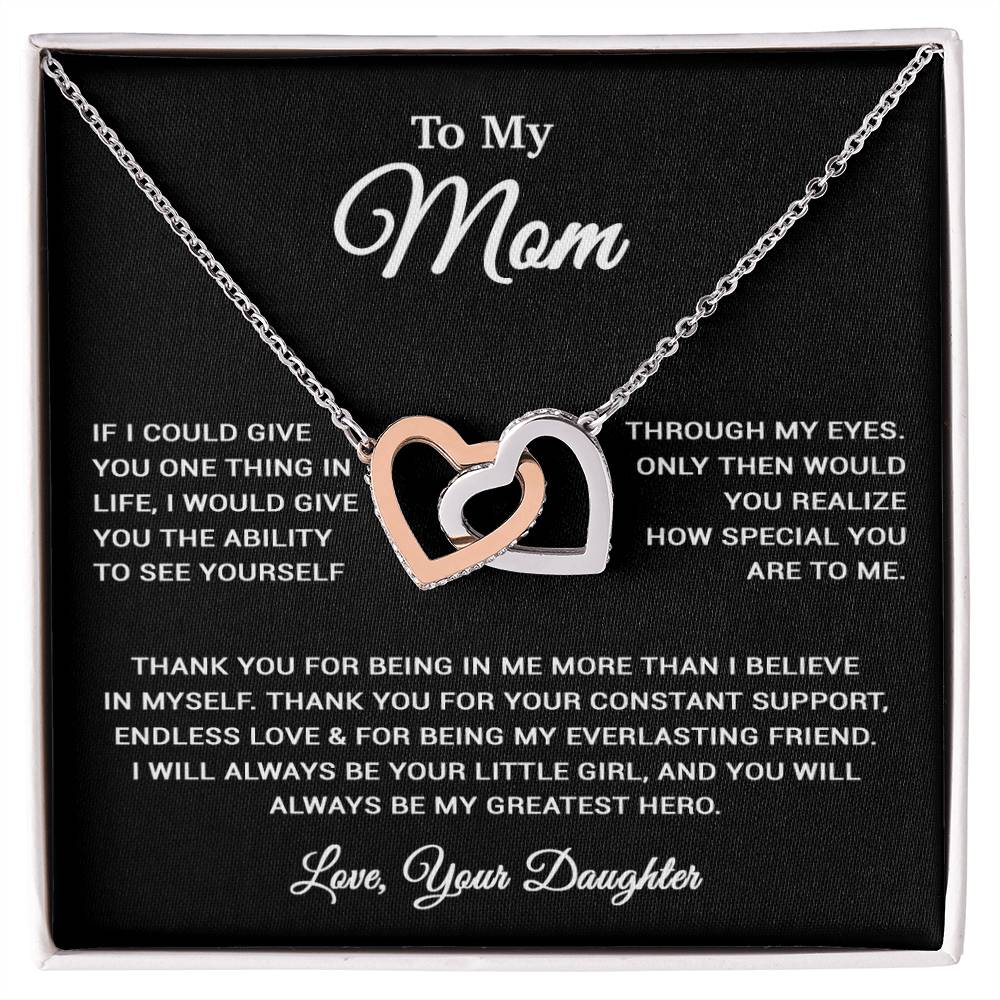 To My Mom Necklace, Sentimental Mother's Day Gift For Mom From Son 30_3_Black