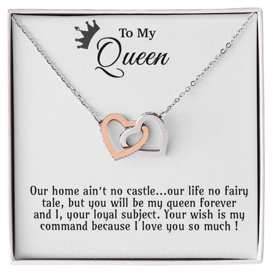 To My Queen Necklace, Anniversary Gift For Wife, Girlfriend Necklace, Birthday Gift For Wife 26_5