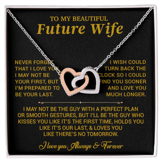 To My Beautiful Future Wife Necklace, Anniversary Birthday Christmas Gift for Her 26_6_Gold