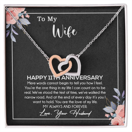 11th Anniversary Gift For Wife Necklace, 11 Year Anniversary, 11th Wedding Gift _30_10