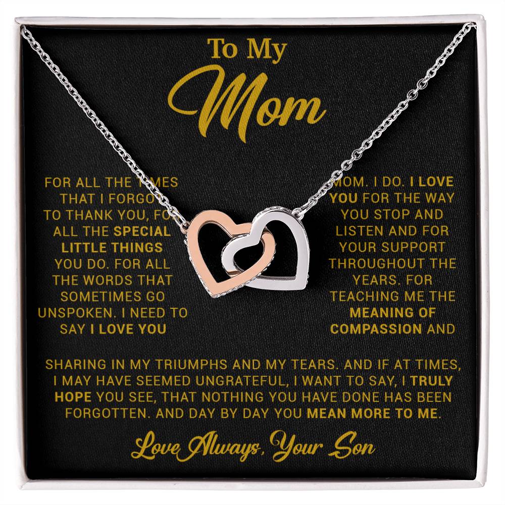To My Mom Gift for Mother from Son From Daughter Mom Birthday Gift, Mothers Day_ 3_4_Gold
