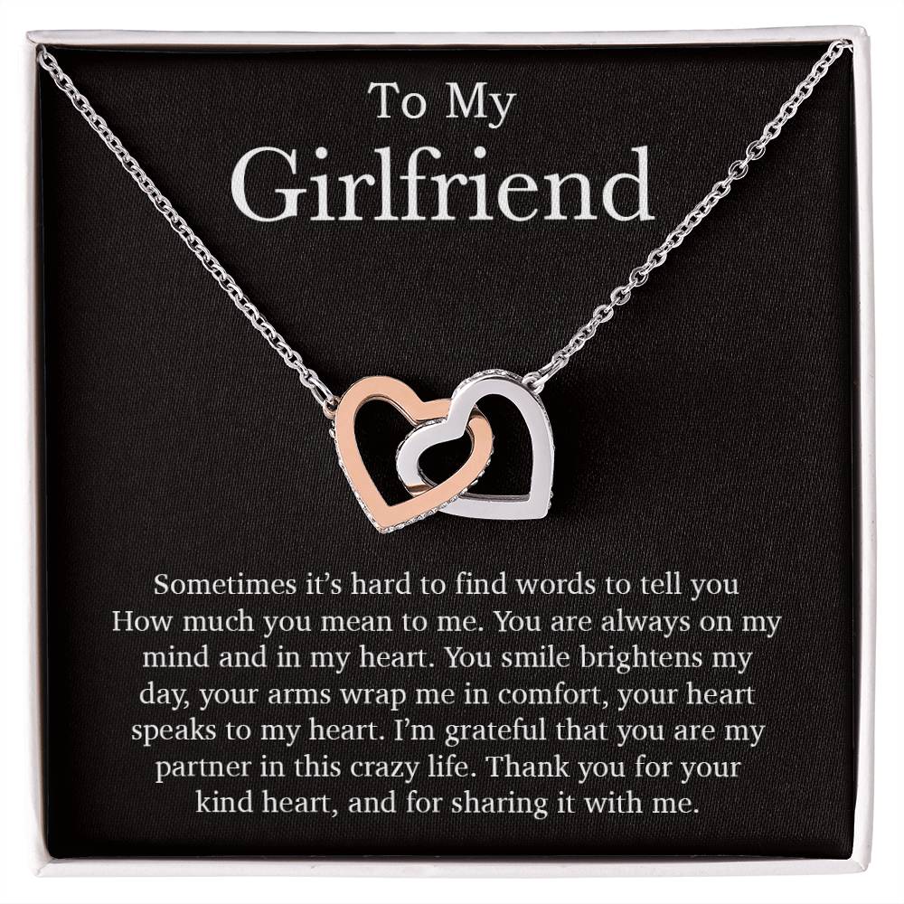 To My Girlfriend Necklace, Valentines Day Gift, Girlfriend Gifts, Birthday Gifts