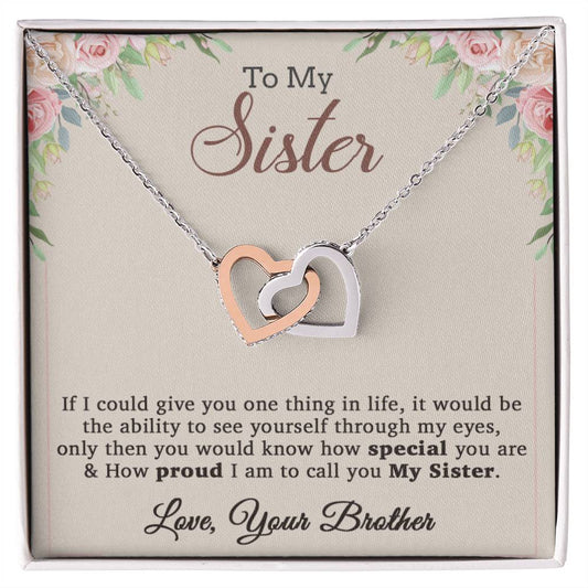 To My Sister Necklace, Brother to Sister, Birthday gift For Sister from Brother 7_12