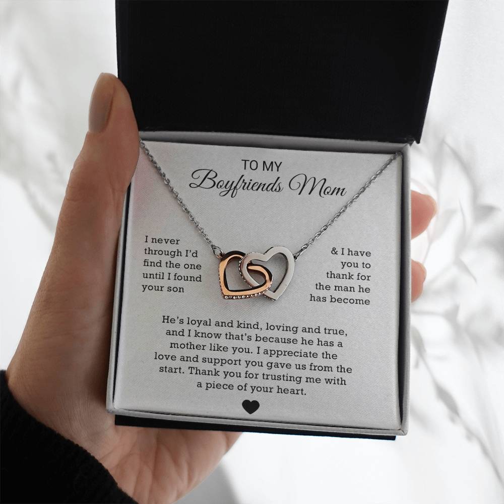 To My Boyfriends Mom Necklace, Gift for Boyfriends Mom, Boyfriends Mom Gift