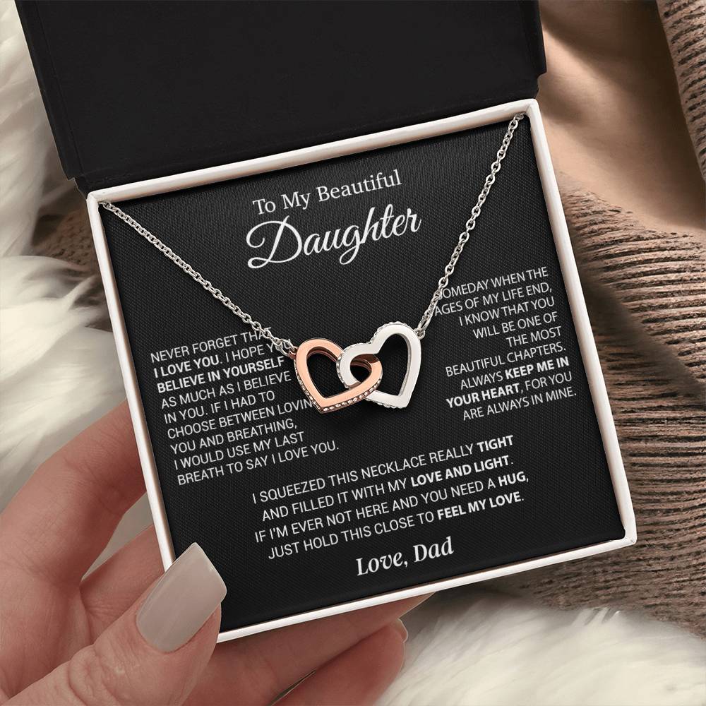 To My Daughter Necklace, Daughter Father Necklace, Daughter Gift From Dad 6_9