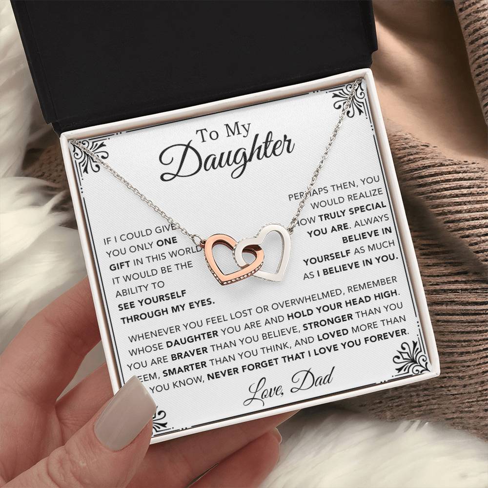 To My Daughter Necklace, Gift for Daughter from Dad, Father Daughter Necklace 1_12