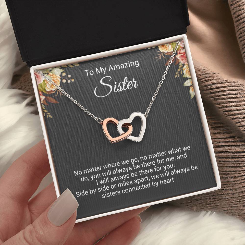 To My Sister Necklace, Birthday Gift For Sister, Sister Christmas Gift