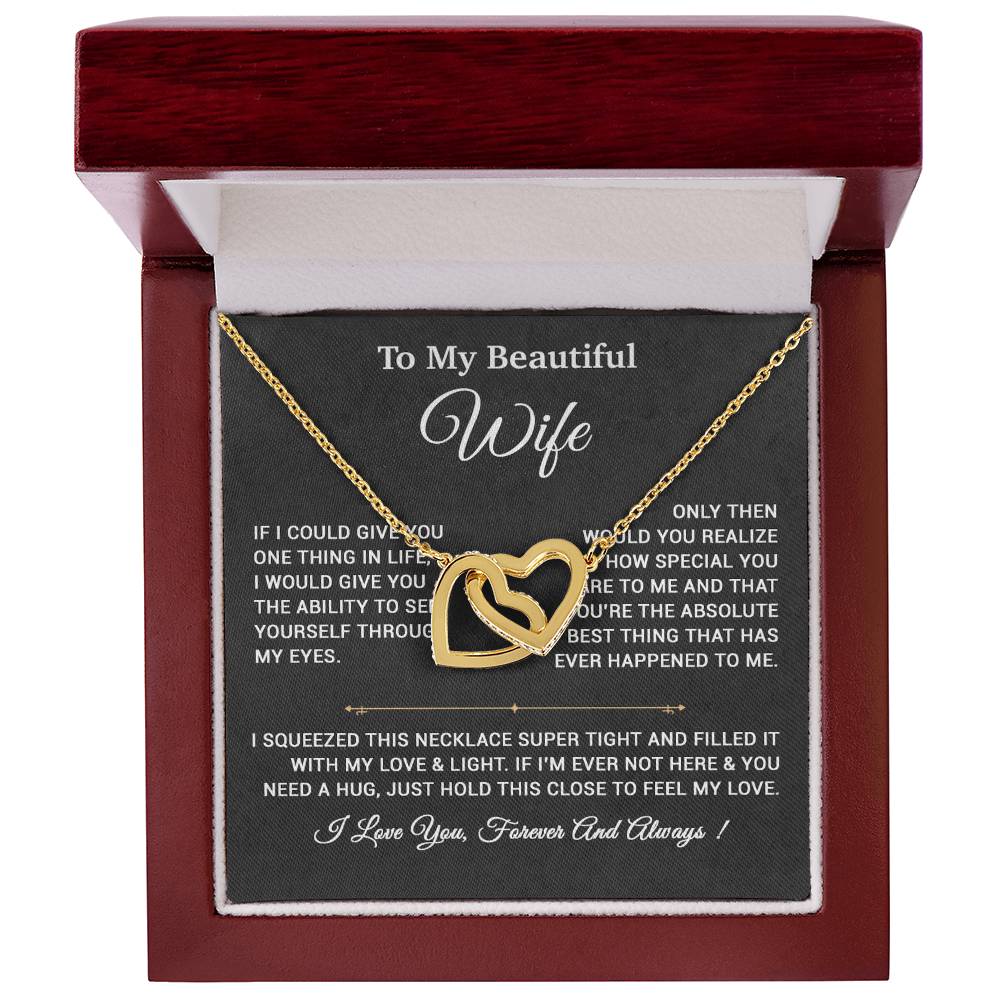 To My Wife Necklace, Gift For Wife, Anniversary Gift,Christmas Gift
