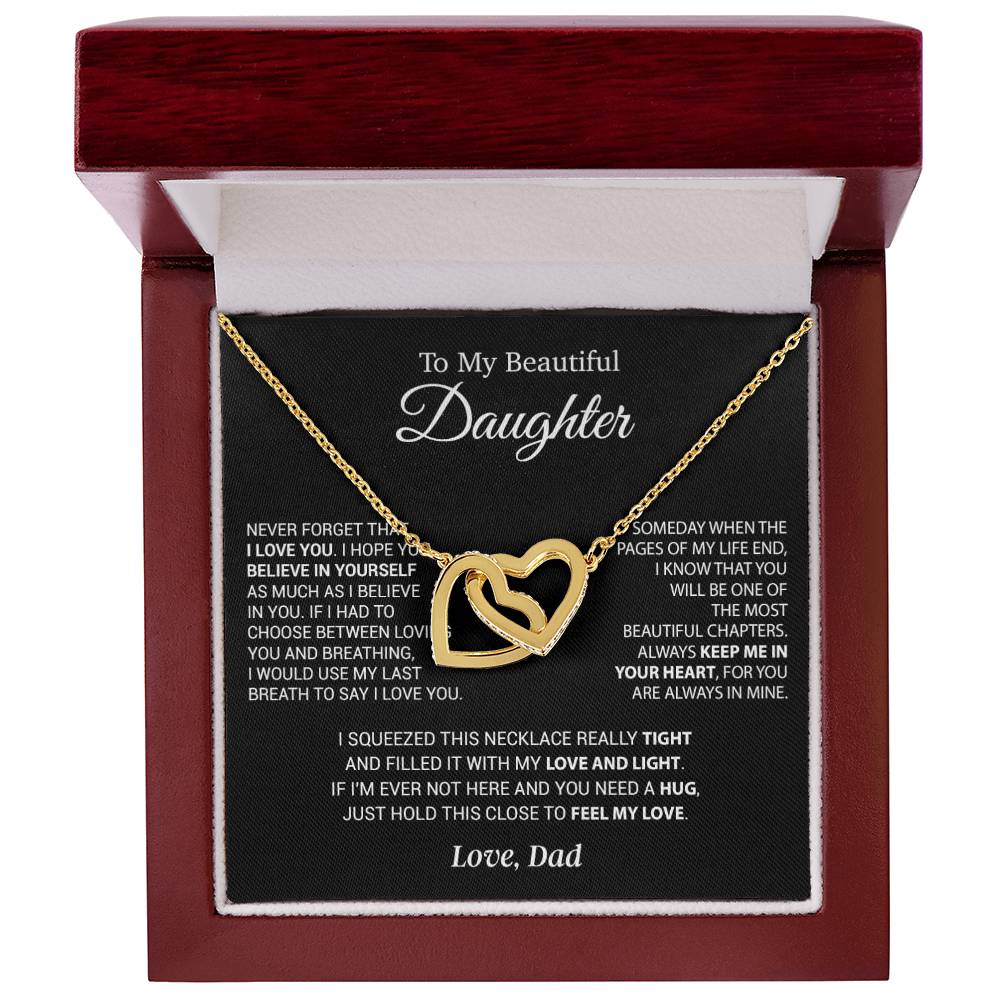 To My Daughter Necklace, Daughter Father Necklace, Daughter Gift From Dad 6_9