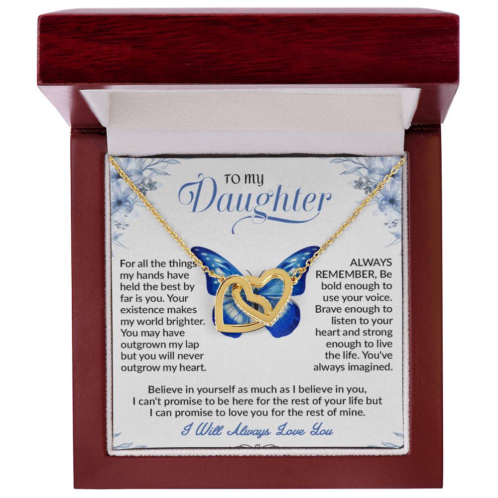 To My Daughter Necklace, Daughter Father Necklace, Daughter Gifts from Dad