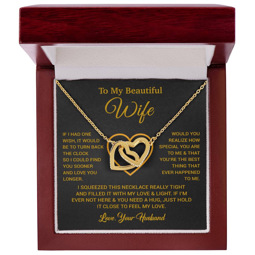 To My Wife Necklace, Gift For Wife, Anniversary Gift For Wife, Necklace For Wife 28_5_Gold