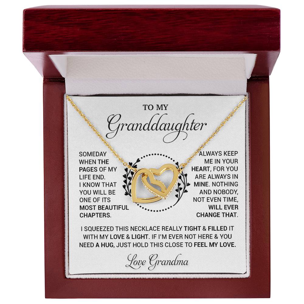 To My Granddaughter Necklace, Birthday Gift For Granddaughter, Birthday Gifts