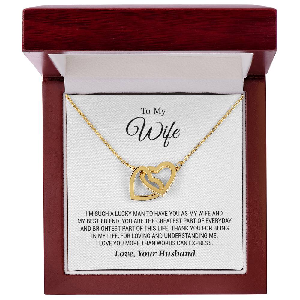 To My Wife Necklace, Wife Gift from Husband, Anniversary Gifts, Christmas Gift