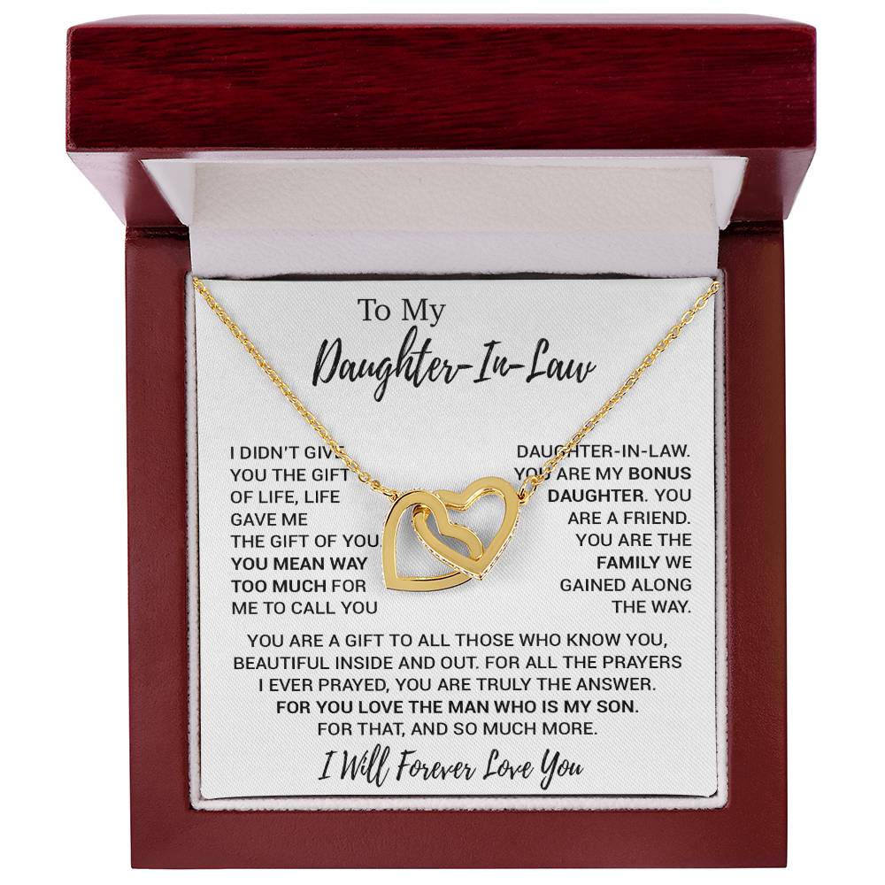 To My Daughter-In-Law Necklace, Gift For Daughter In Law, Daughter In Law Gift