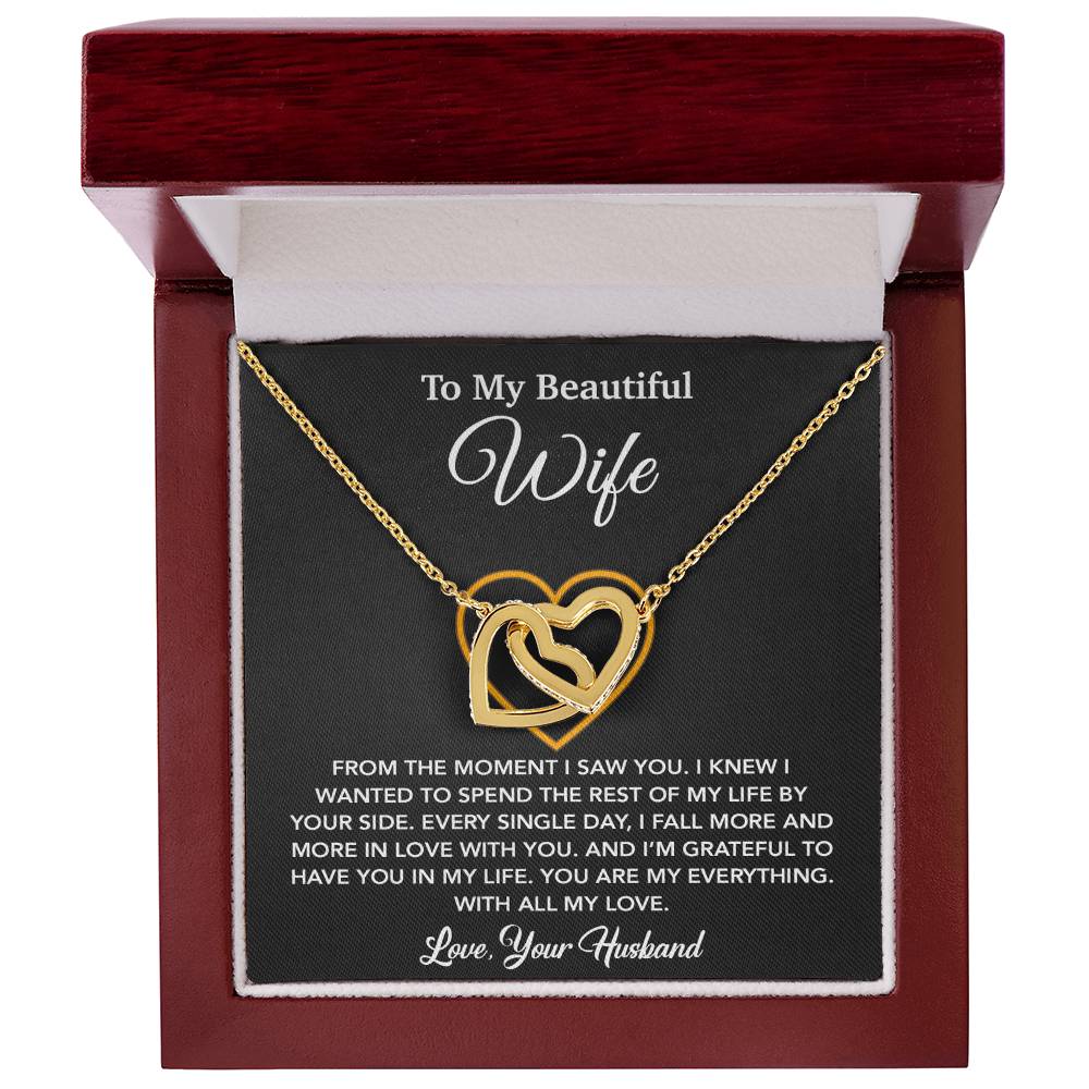 To My Wife Necklace, Gift For Wife, Anniversary Gift For Wife, Necklace For Wife 27_5_Black