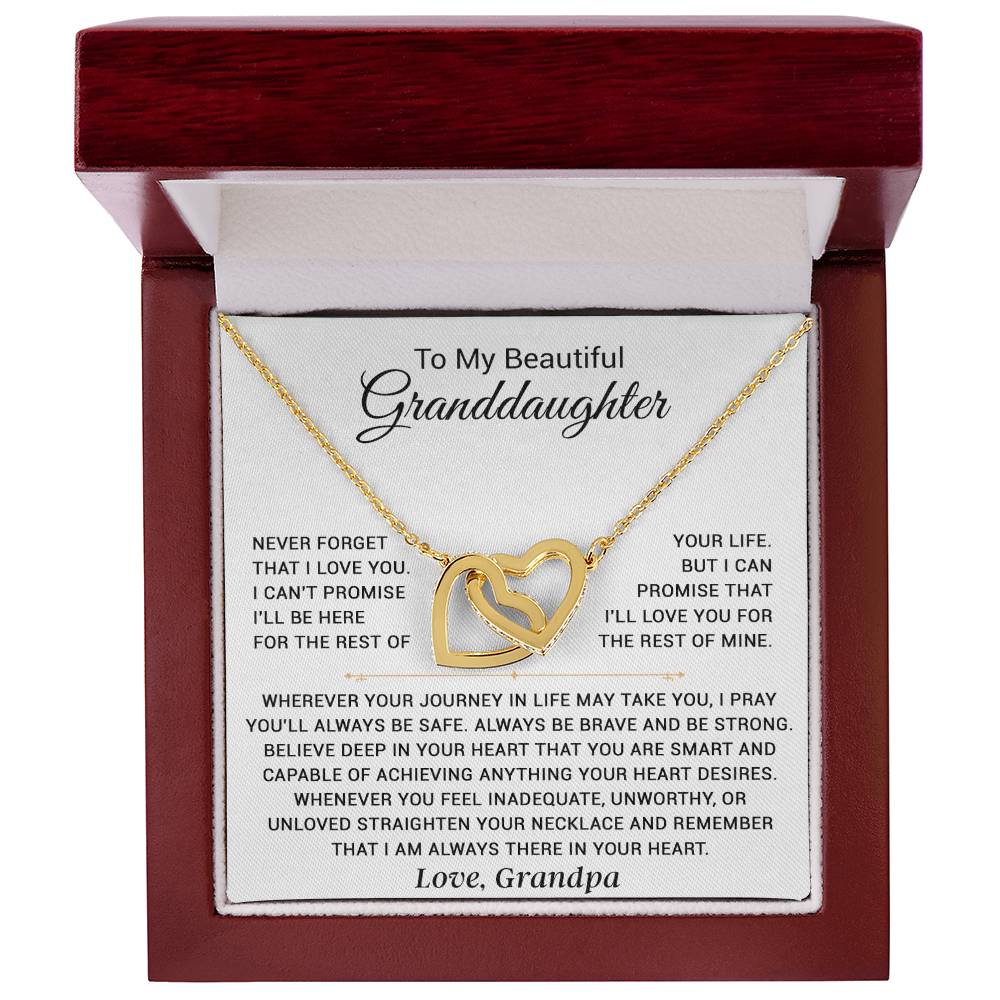 To My Granddaughter Necklace, Granddaughter Gift from Grandpa, Christmas Gift 10_4