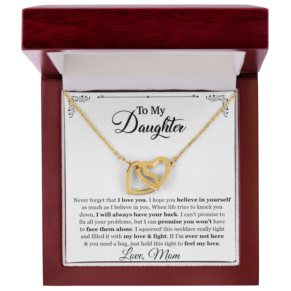 To My Daughter Necklace, Gift for Daughter from mom, Daughter Father Necklace