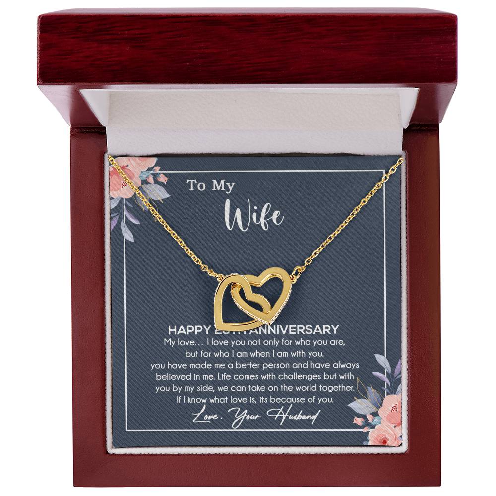 25th Anniversary Gift For Wife Necklace, 25 Year Anniversary, 25th Wedding Gift