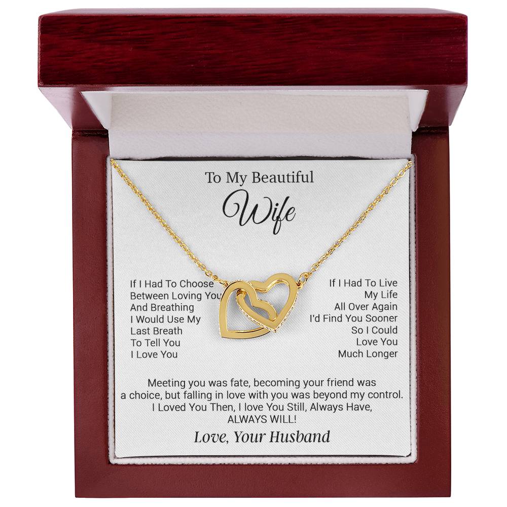 To My Wife Necklace, Gifts from Husband, Valentine Gifts for Her, Birthday Gift
