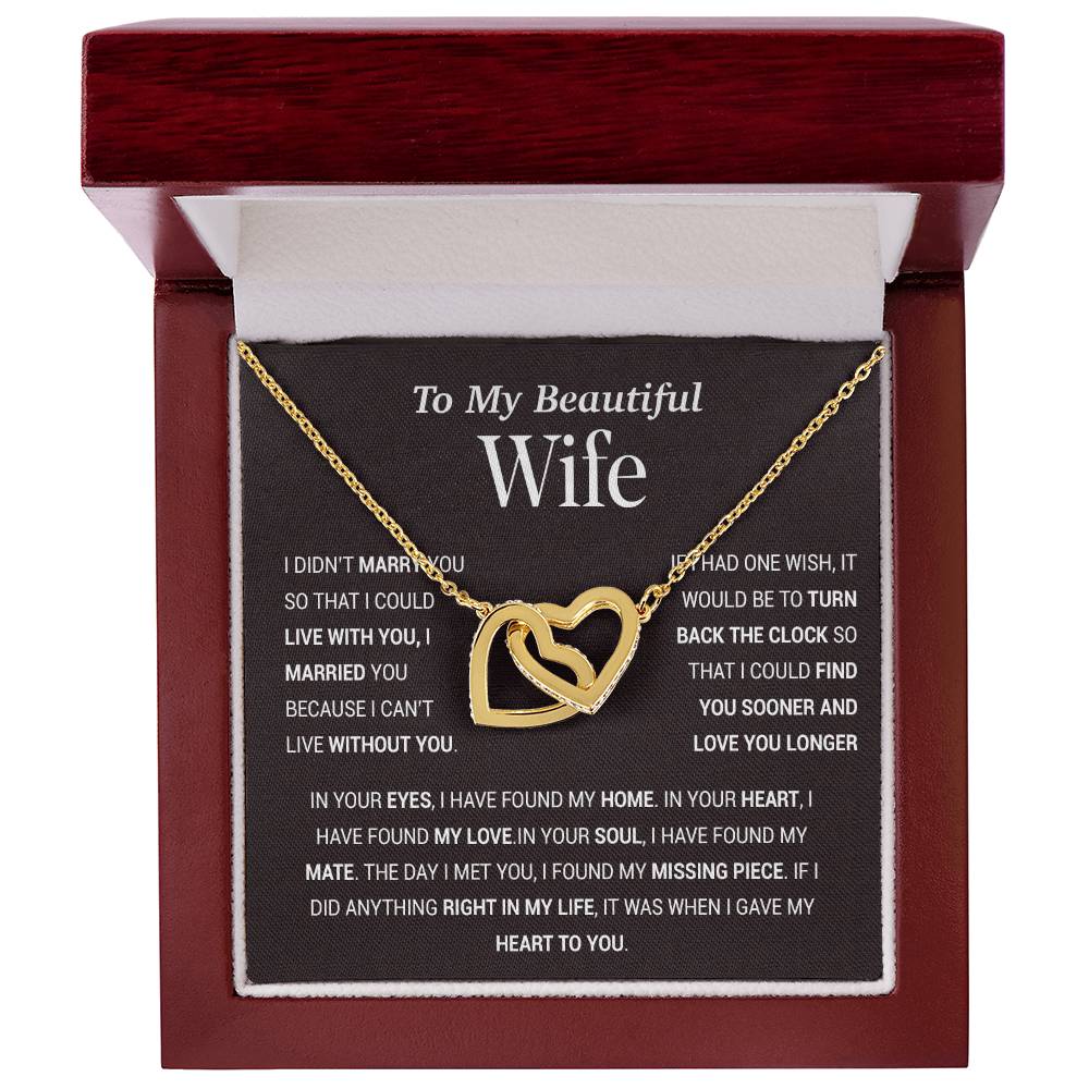 To My Wife Necklace, Gift For Wife, Anniversary Gift For Wife, Christmas Gift 27_11_Tim