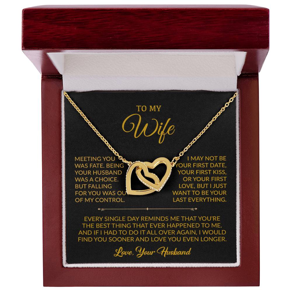 To My Wife Necklace, Gift For Wife, Anniversary Gift For Wife, Necklace For Wife 6_9_Gold
