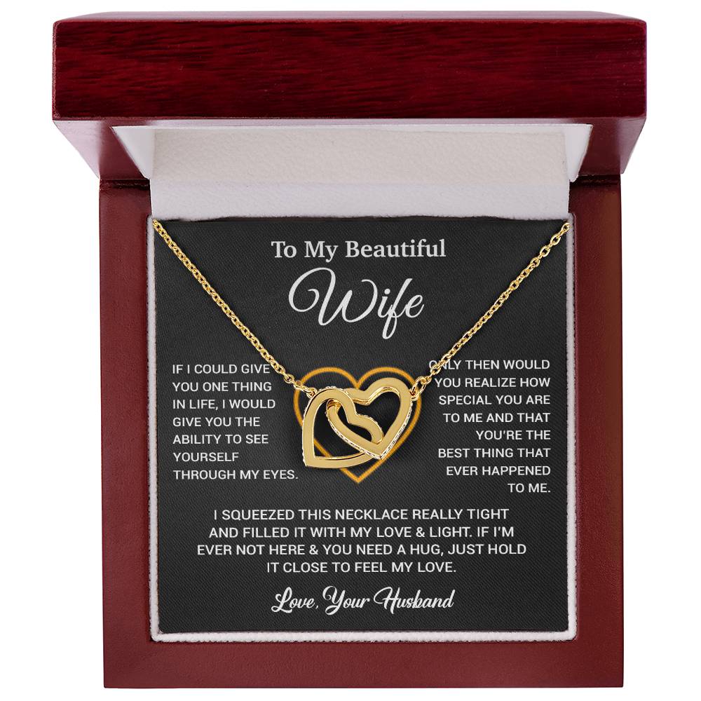 To My Wife Necklace, Gift For Wife, Anniversary Gift For Wife, Necklace For Wife 26_5_Black