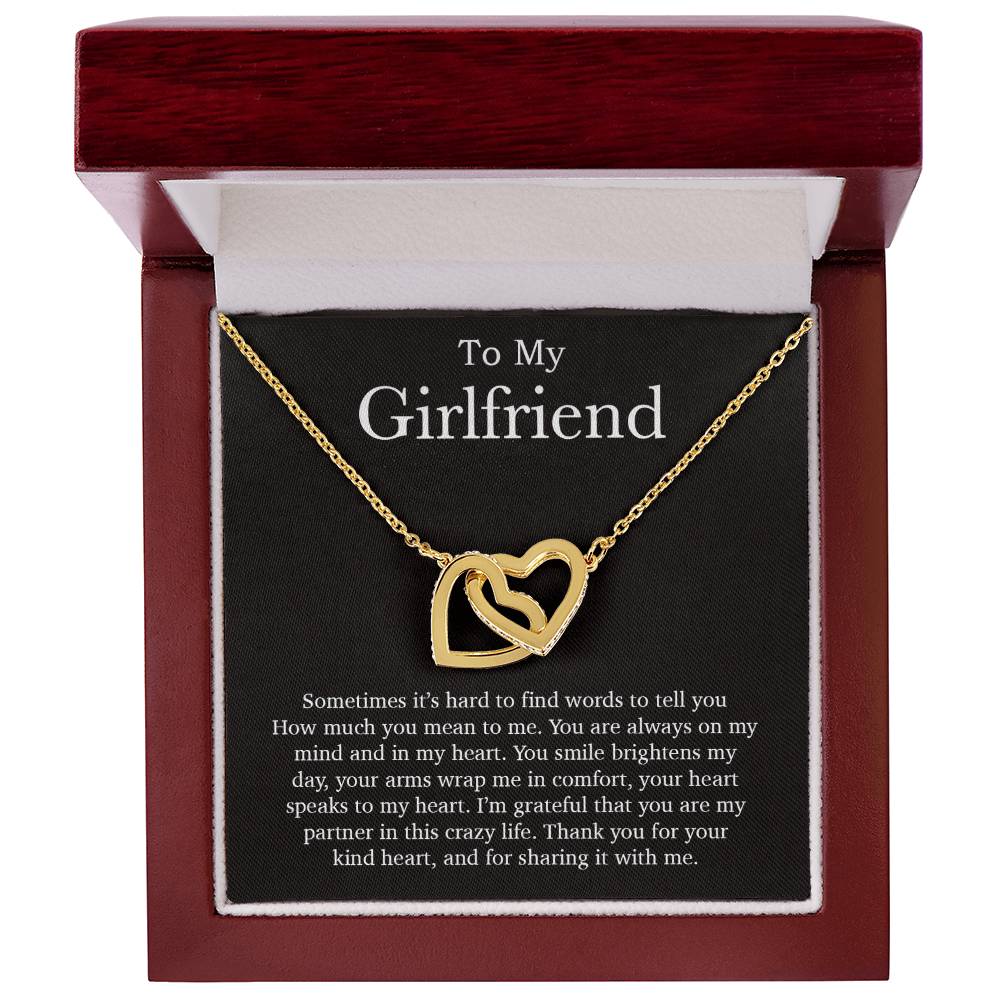 To My Girlfriend Necklace, Valentines Day Gift, Girlfriend Gifts, Birthday Gifts