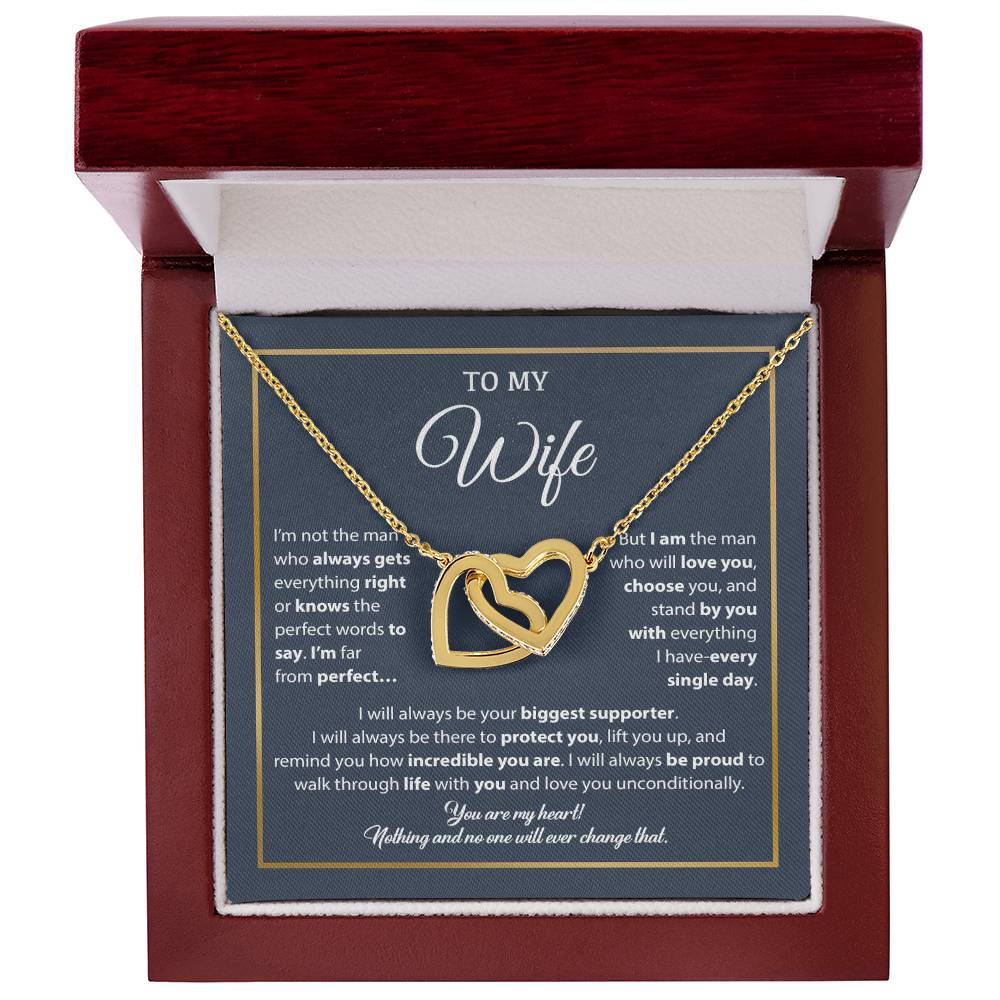 To My Wife Necklace, Gift For Wife, Anniversary Gift For Wife, Necklace For Wife 5_1_Blue_White