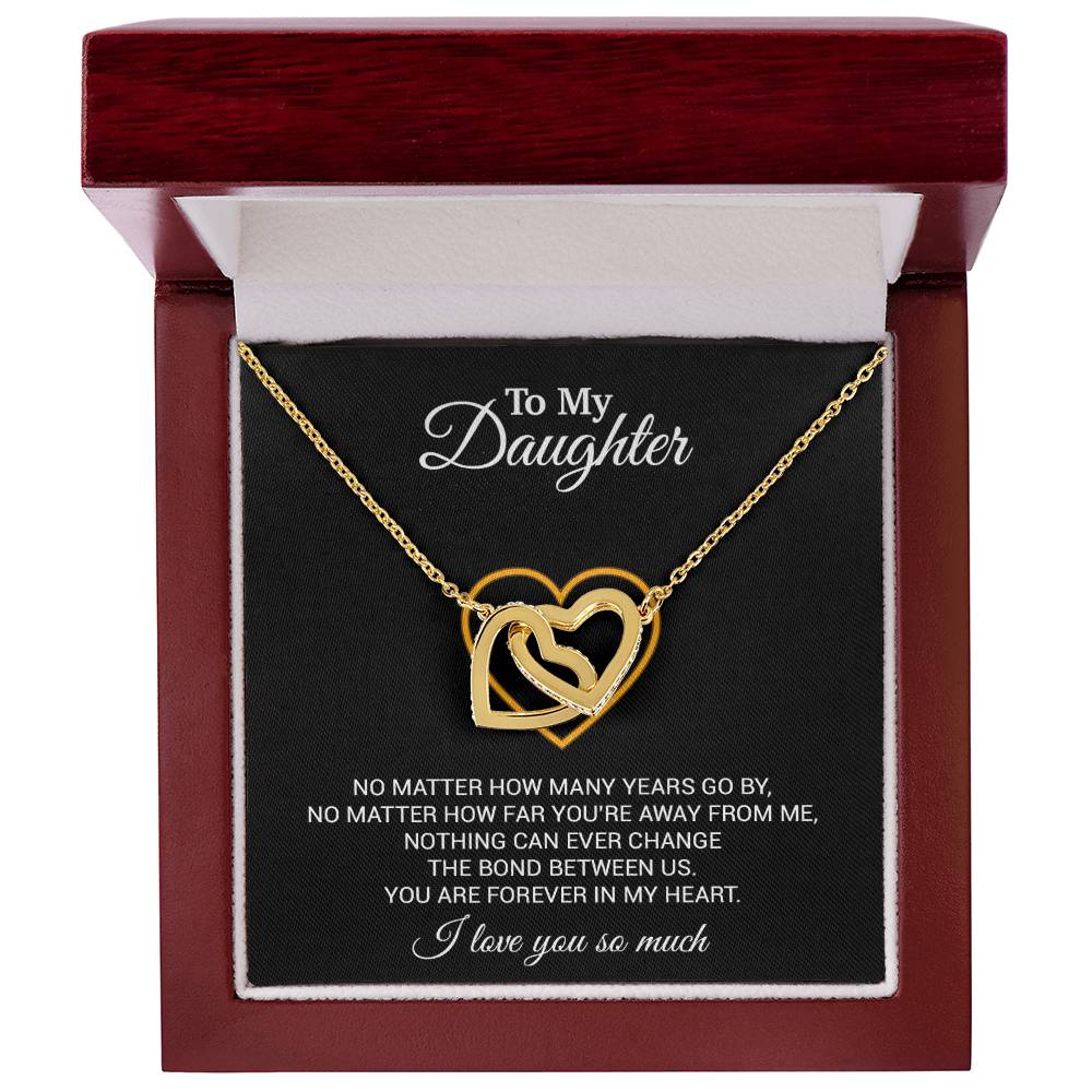 To My Daughter Necklace, Gift For Daughter From Dad, Daughter Father Necklace 12_7_Black
