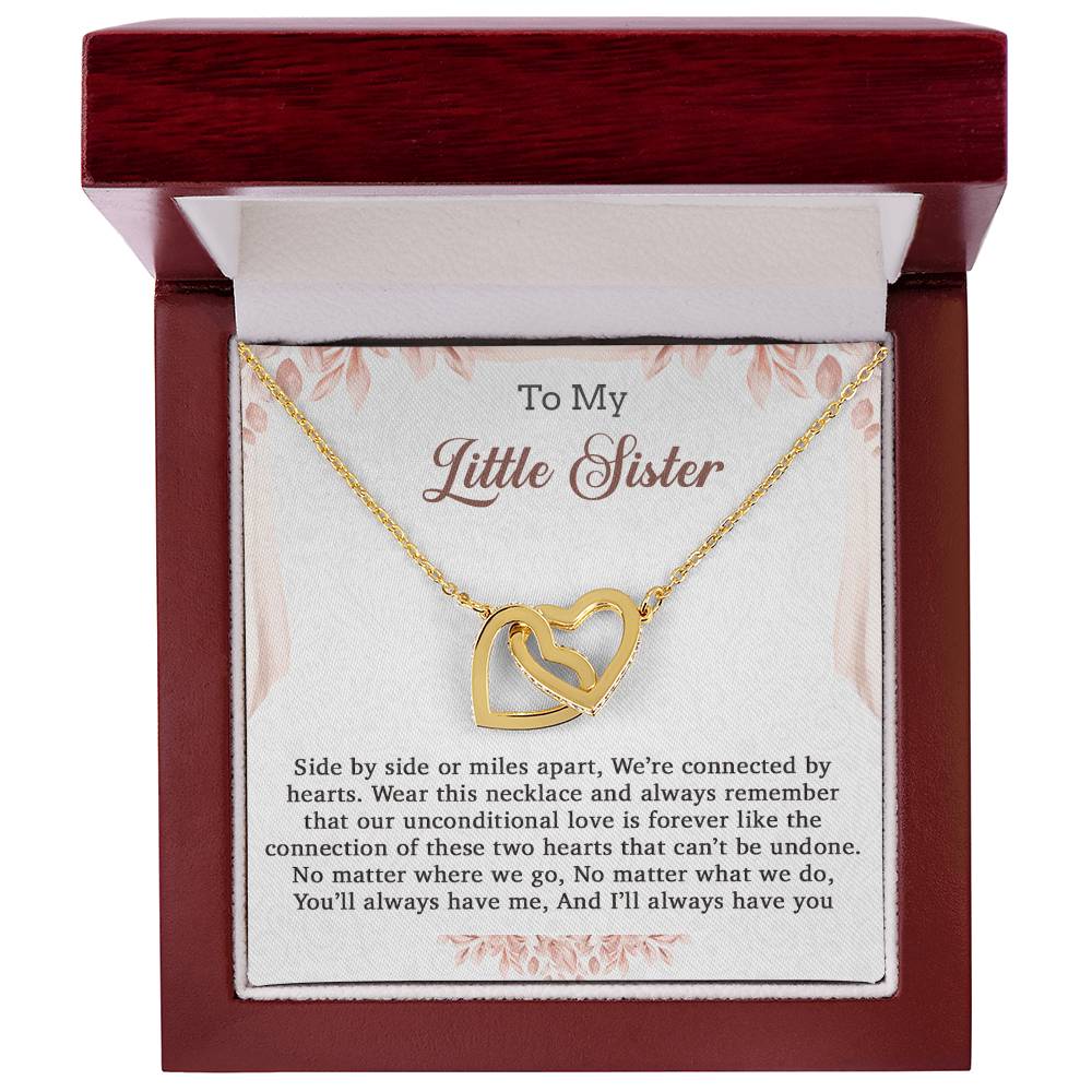 To My Little Sister Necklace, Little Sister Gift, Little Sister Necklace
