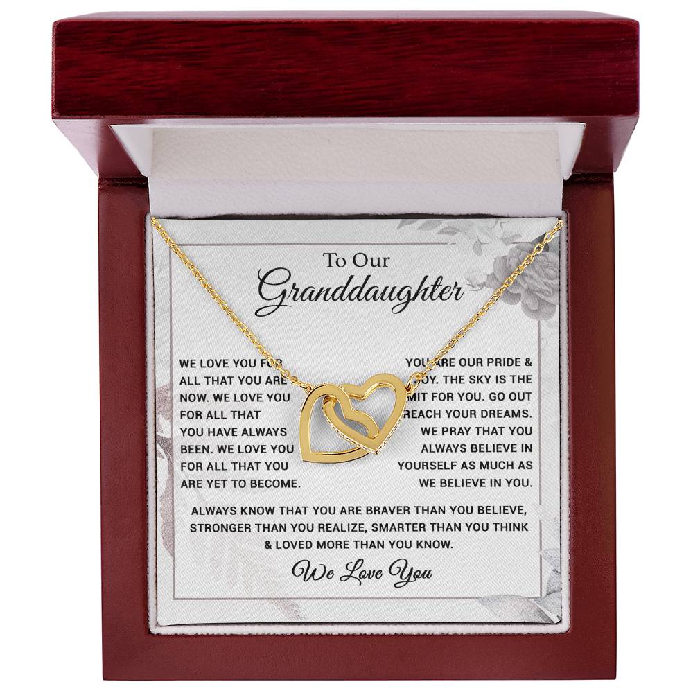 To Our Granddaughter Necklace, Xmas Birthday Gift For Granddaughter from Grandma