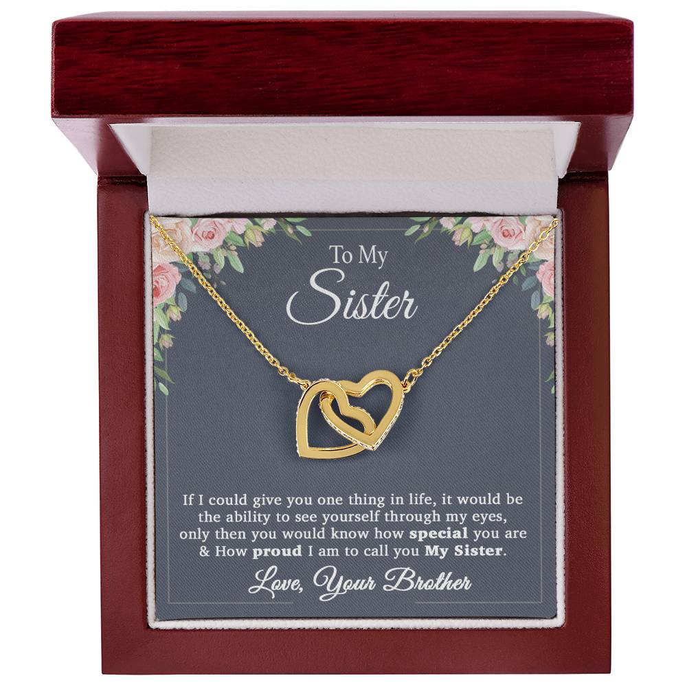 To My Sister Necklace, Brother to Sister, Birthday gift For Sister from Brother 20_11
