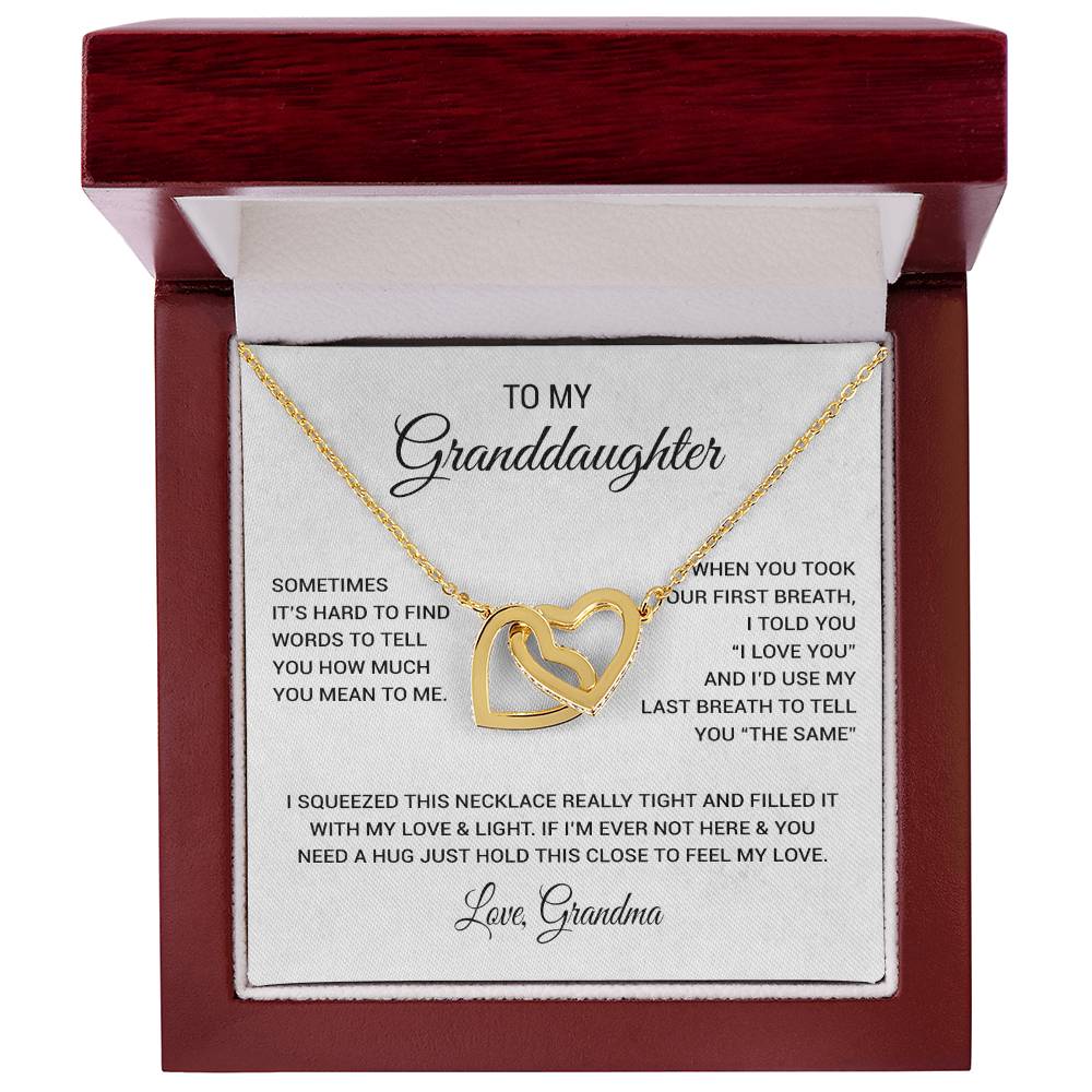 To My Granddaughter Necklace, Xmas Birthday Gift For Granddaughter from Grandma