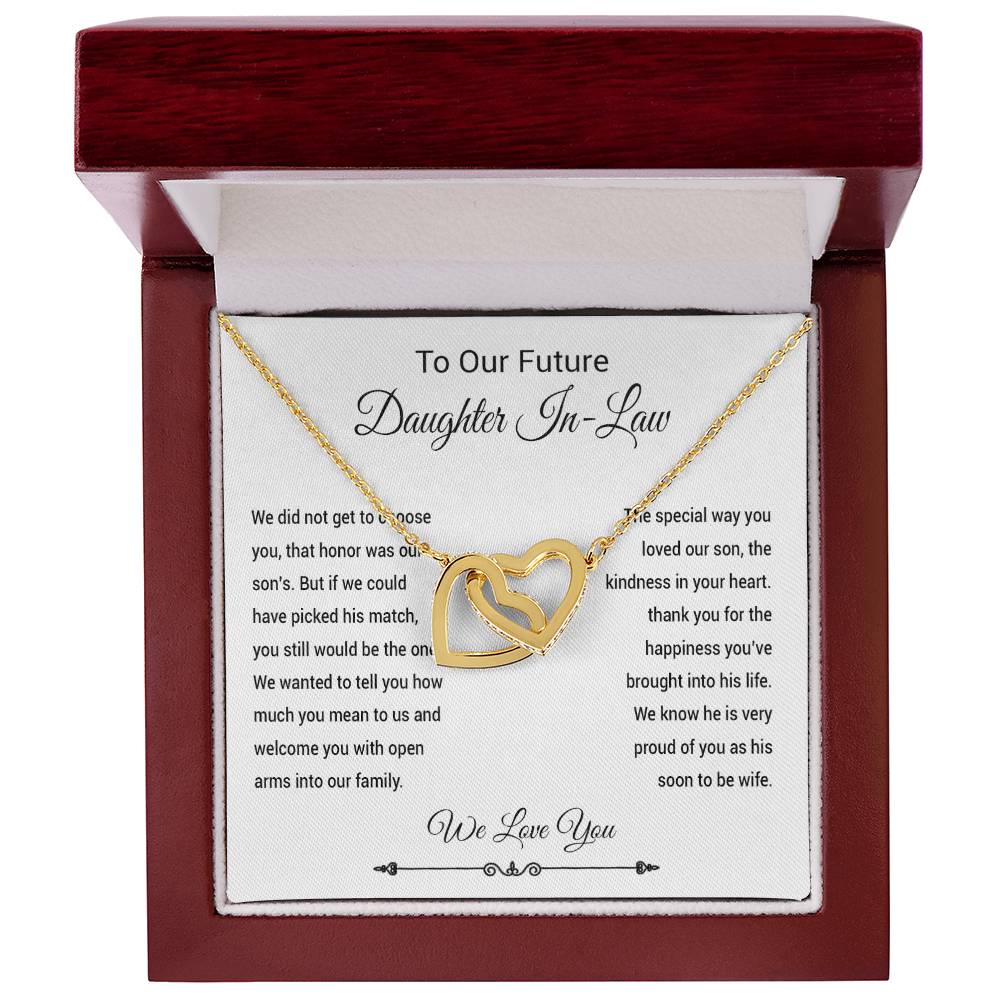 To Our Future Daughter In Law Necklace, Daughter In Law Into Family, Wedding