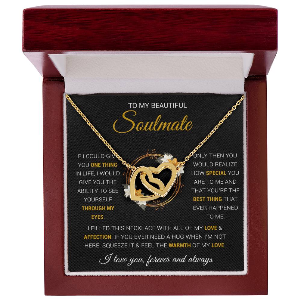 To My Soulmate Necklace Gift For Wife Girlfriend Birthday Anniversary Christmas