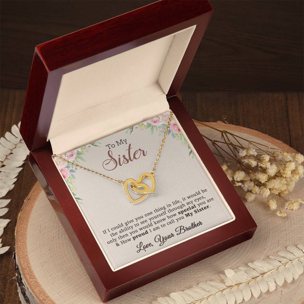 To My Sister Necklace, Brother to Sister, Birthday gift For Sister from Brother 7_12