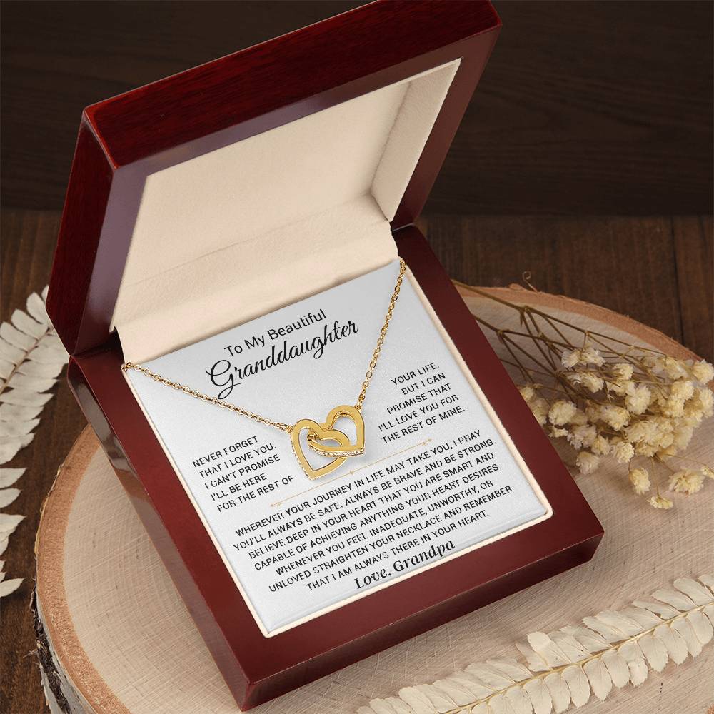 To My Granddaughter Necklace, Granddaughter Gift from Grandpa, Christmas Gift 10_4