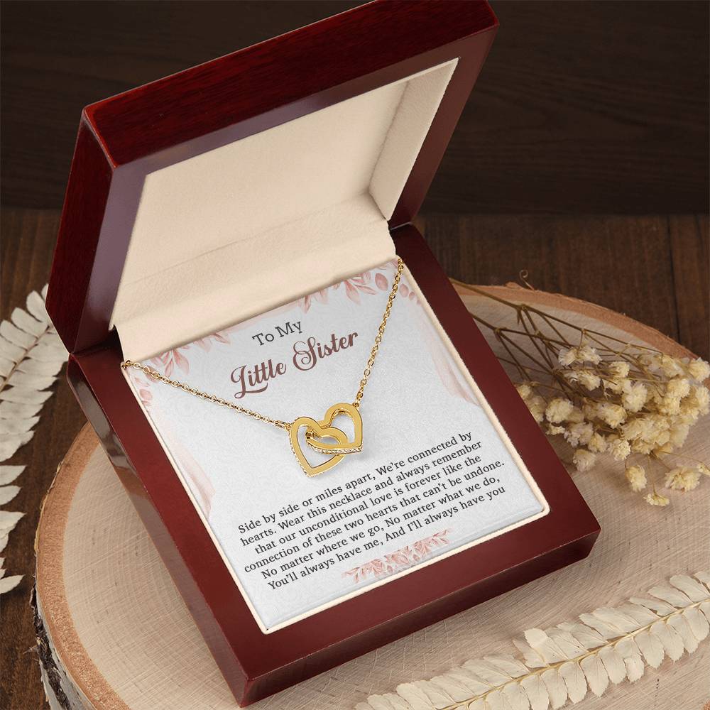 To My Little Sister Necklace, Little Sister Gift, Little Sister Necklace