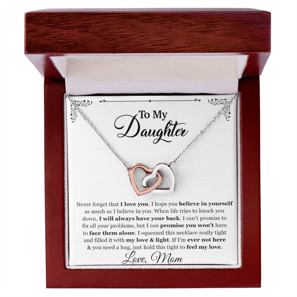 To My Daughter Necklace, Gift for Daughter from mom, Daughter Father Necklace