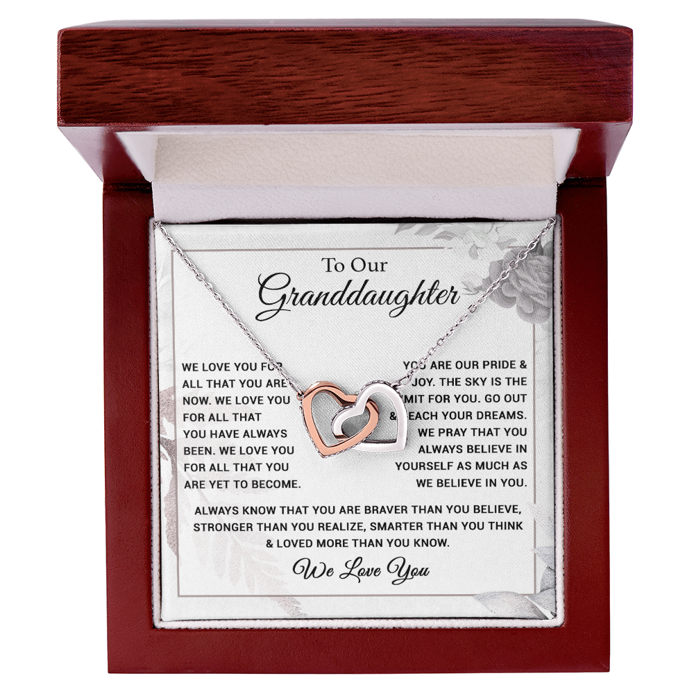To Our Granddaughter Necklace, Xmas Birthday Gift For Granddaughter from Grandma