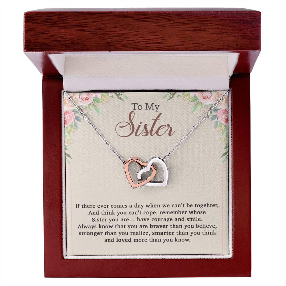 To My Sister Necklace, Brother to Sister, Birthday gift For Sister from Brother 9_12