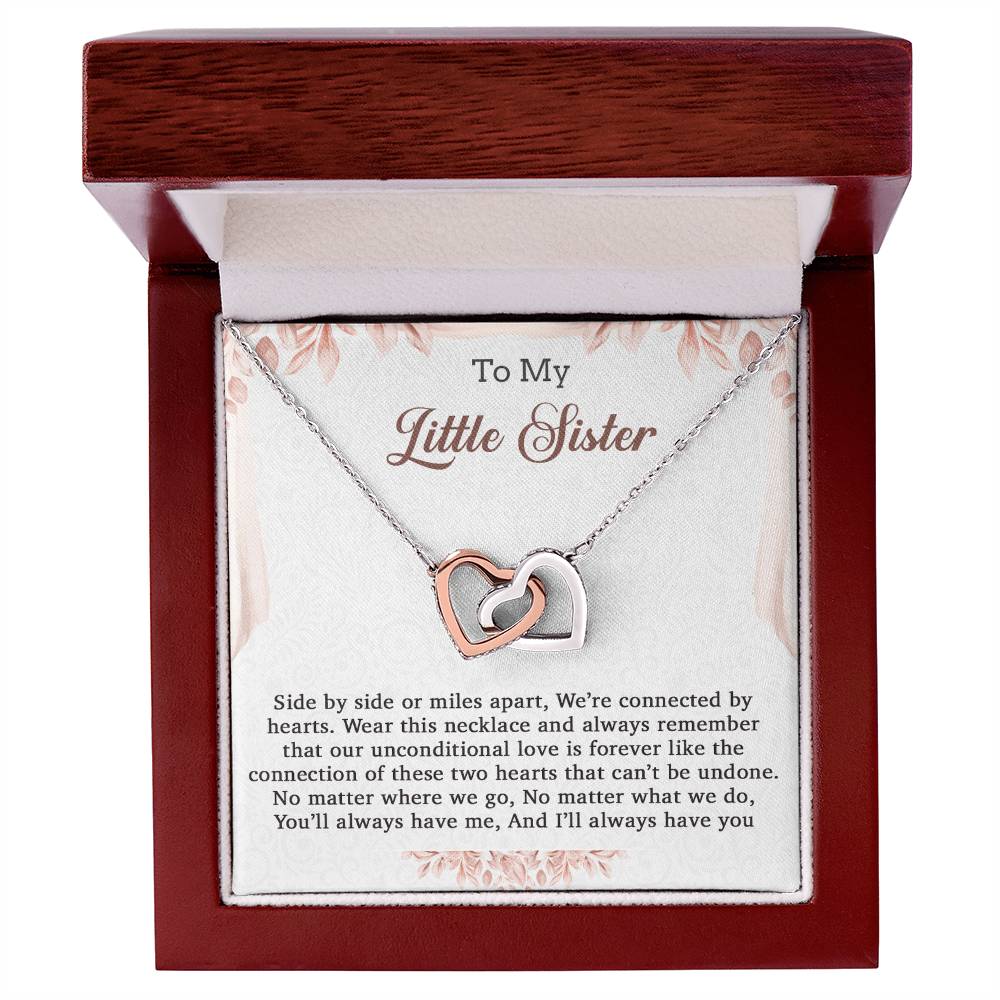 To My Little Sister Necklace, Little Sister Gift, Little Sister Necklace