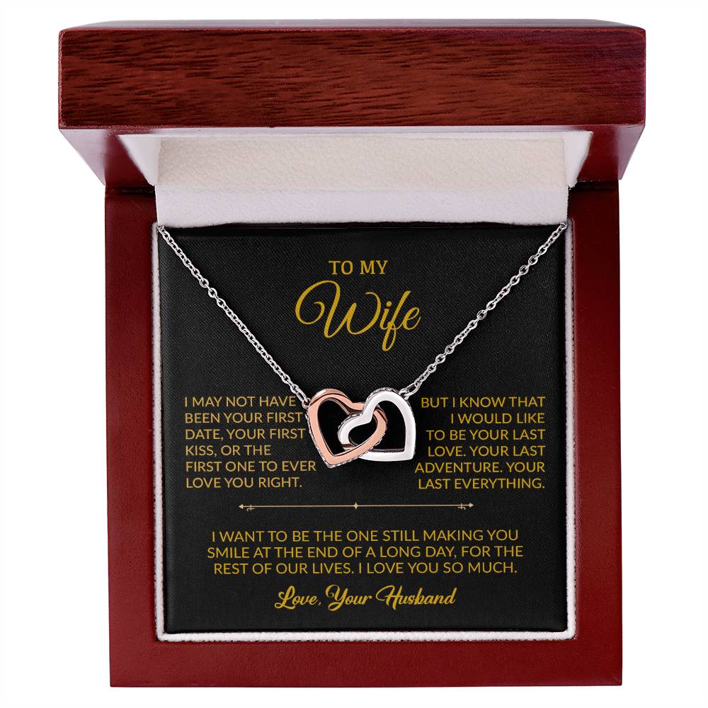 To My Wife Necklace, Gift For Wife, Anniversary Gift For Wife, Necklace For Wife 5_9_Gold