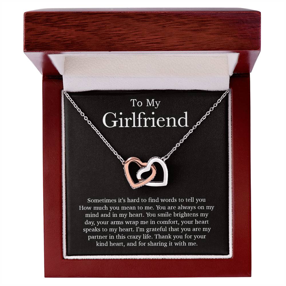 To My Girlfriend Necklace, Valentines Day Gift, Girlfriend Gifts, Birthday Gifts