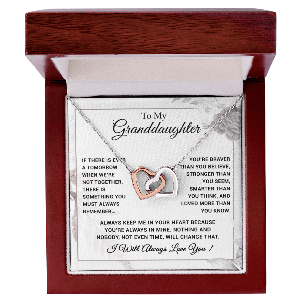 To My Granddaughter Necklace, Xmas Birthday Gift For Granddaughter from Grandma