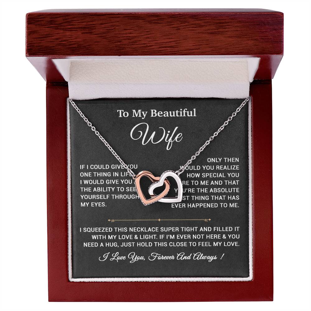 To My Wife Necklace, Gift For Wife, Anniversary Gift,Christmas Gift