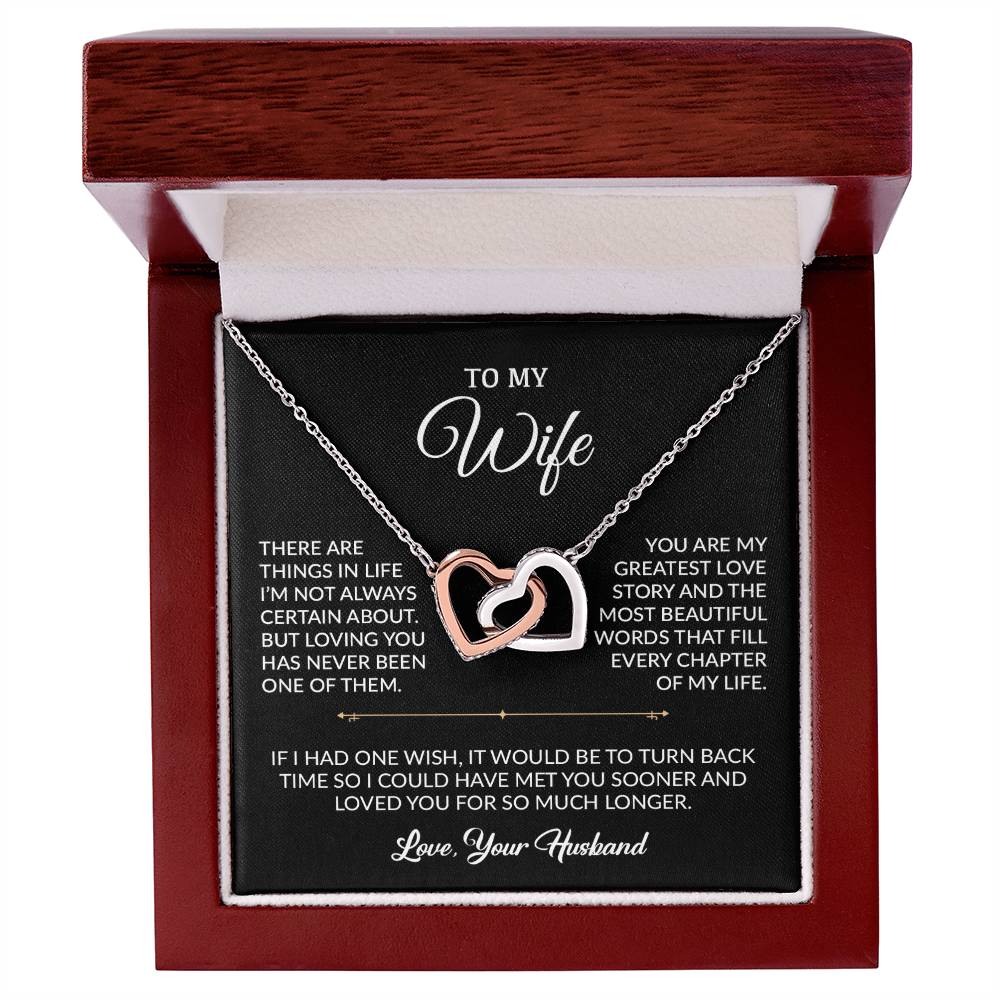 To My Wife Necklace, Gift For Wife, Anniversary Gift For Wife, Necklace For Wife 7_9_Black