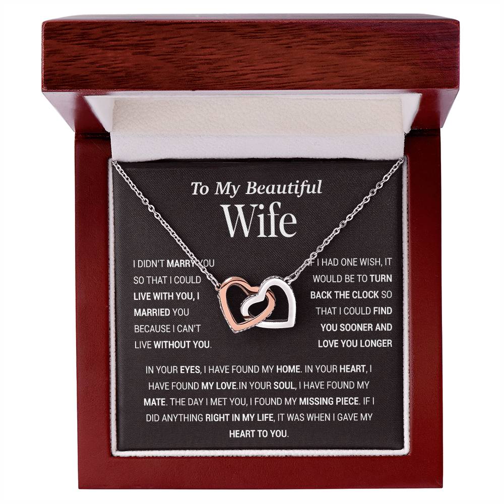 To My Wife Necklace, Gift For Wife, Anniversary Gift For Wife, Christmas Gift 27_11_Tim