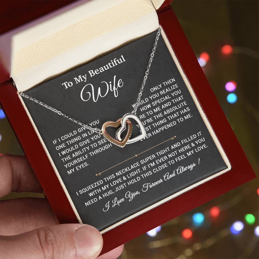 To My Wife Necklace, Gift For Wife, Anniversary Gift,Christmas Gift